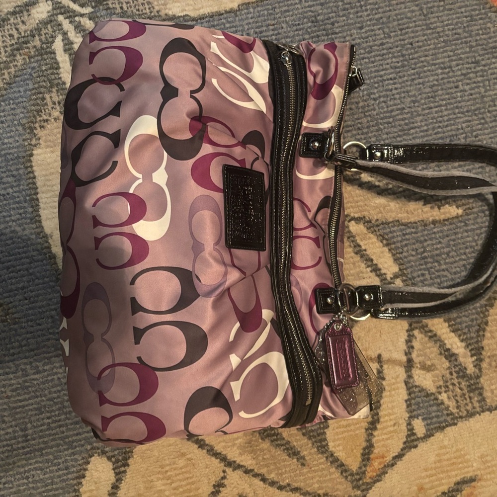 Coach poppy glam purse